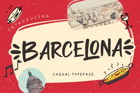 Barcelona Font: A Joyful Display Typeface for Marketing