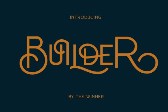 Builder Font: An Elegant Display Typeface for Campaigns That Need Instant Clarity