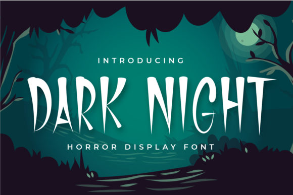 Dark Night: A Horror Display Font for Editorial Impact