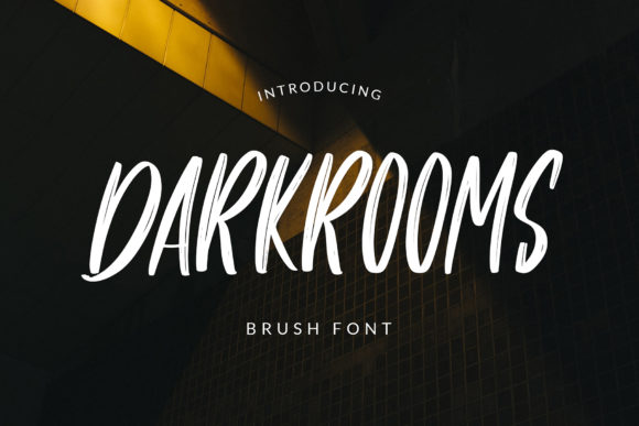 Darkrooms: A Daring Brushed Display Font for Urban Identity