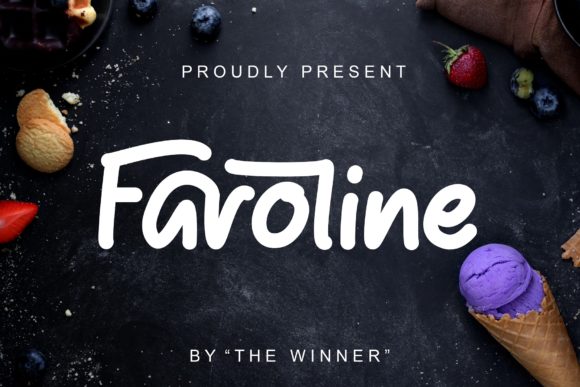 Faroline: A Sweet Brush Display Font for Web Design