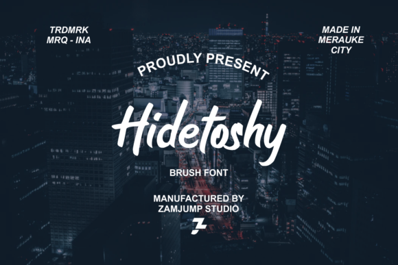 Hidetoshy Font: The Paint Brushed Display Font for Engaging Marketing Content