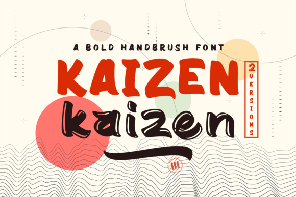 Kaizen: A Bold Brushstroke Font for Dynamic Design