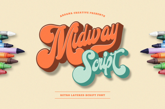Midway: A Nostalgic Vintage Display Font for Creators