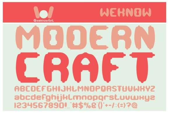 Modern Craft Display Font: A Real Branding Project Story