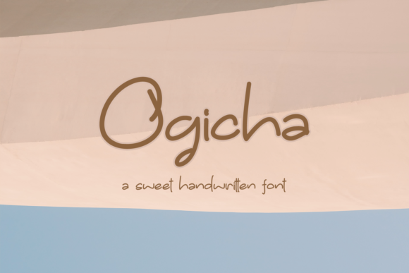 Ogicha Font: A Sweet Handwritten Display Typeface for Creative Projects