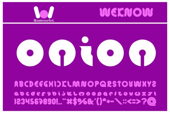 Onion Rings Font: Editorial Typography with Bold Character