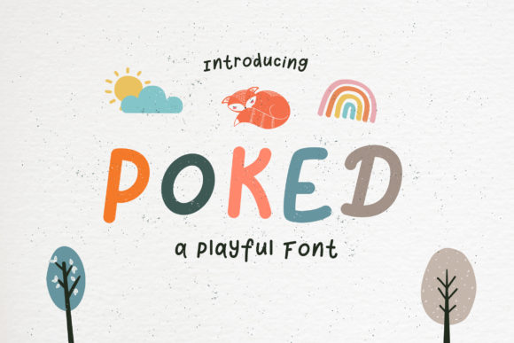 Poked: A Playful Font for Handmade Product Design