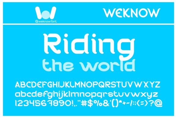 Riding the World Font for Editorial Design Projects