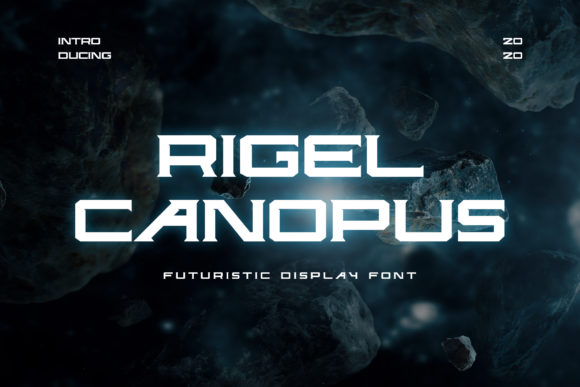 Rigel Canopus Review: A Bold Futuristic Vintage Font