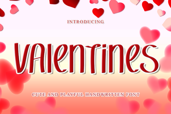 Valentines: A Modern Display Font for Makers and Creatives