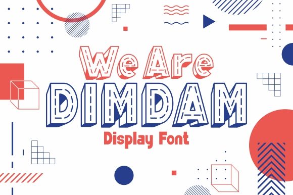 We Are Dimdam: A Playful 3D Font for Creative Products
